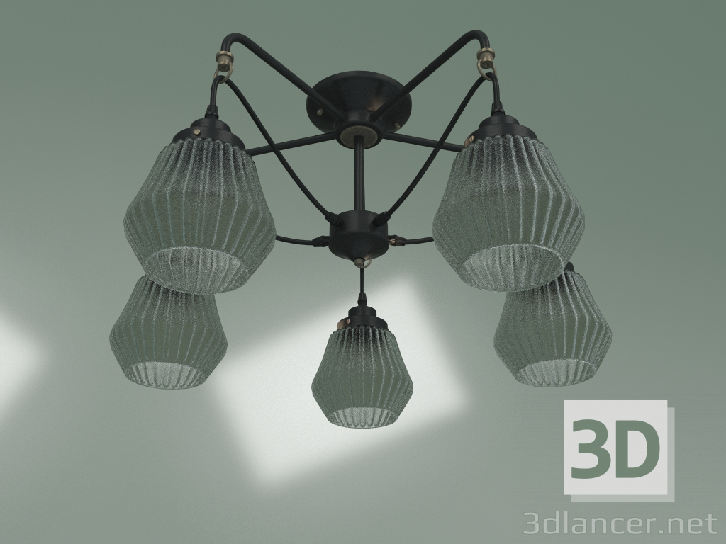 Modelo 3d Candelabro de teto 70078-5 (preto) - preview