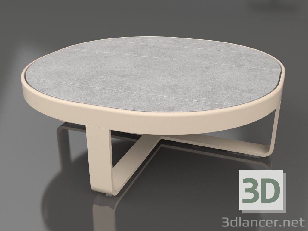 modèle 3D Table basse ronde Ø90 (DEKTON Kreta, Sable) - preview