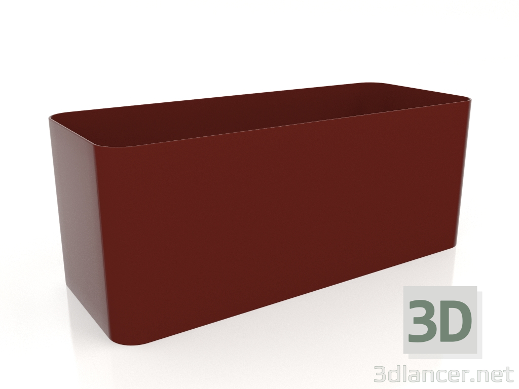 3d model Plant pot 4 (Wine red) - preview