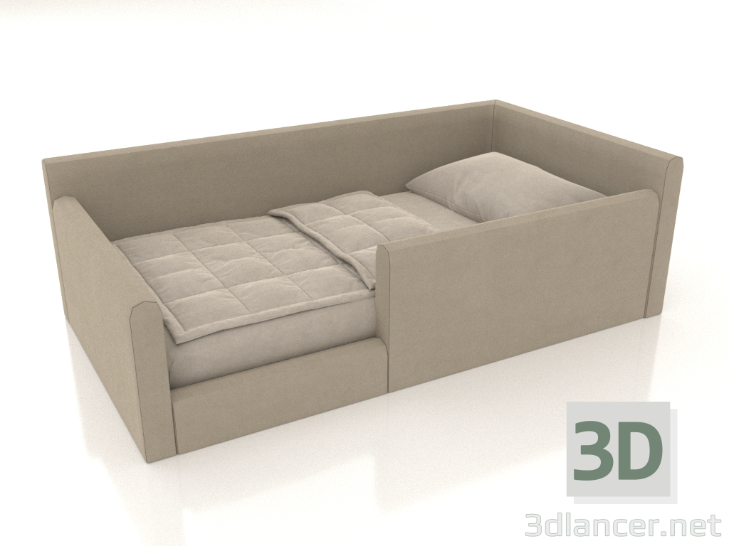 3d модель Дитяче ліжко Chiaro 2200х1200х700 мм (варіант 1) – превью 3d модель Дитяче ліжко Chiaro 2200х1200х700 мм (варіант 1) – превью