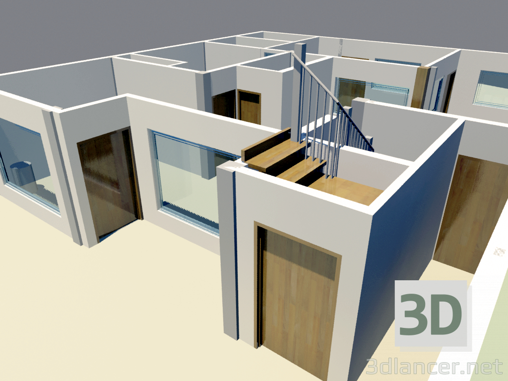 modèle 3D LOGEMENT DES SOLS 3DS MAX 2010 - preview