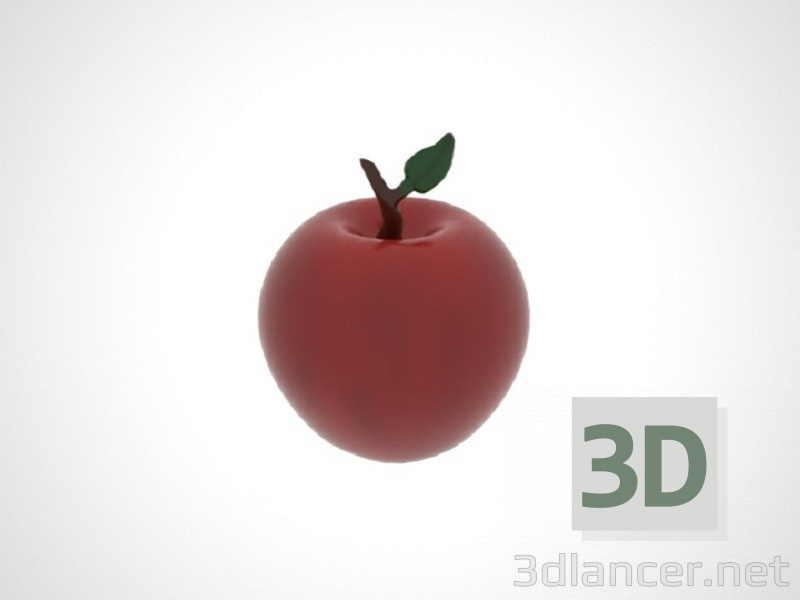 3D modeli elma - önizleme