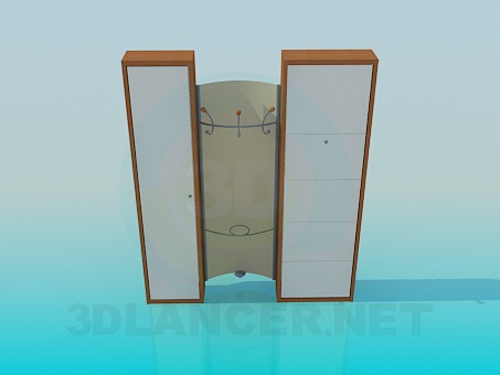 3d model Cupboard in the entrance hall - preview