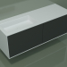 3d model Washbasin with drawers (06UC834S1, Deep Nocturne C38, L 144, P 50, H 48 cm) - preview