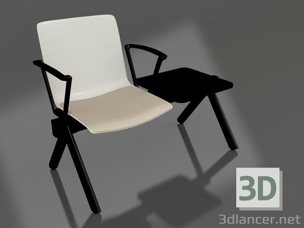 3d model Banco Shila SH1S1B - vista previa