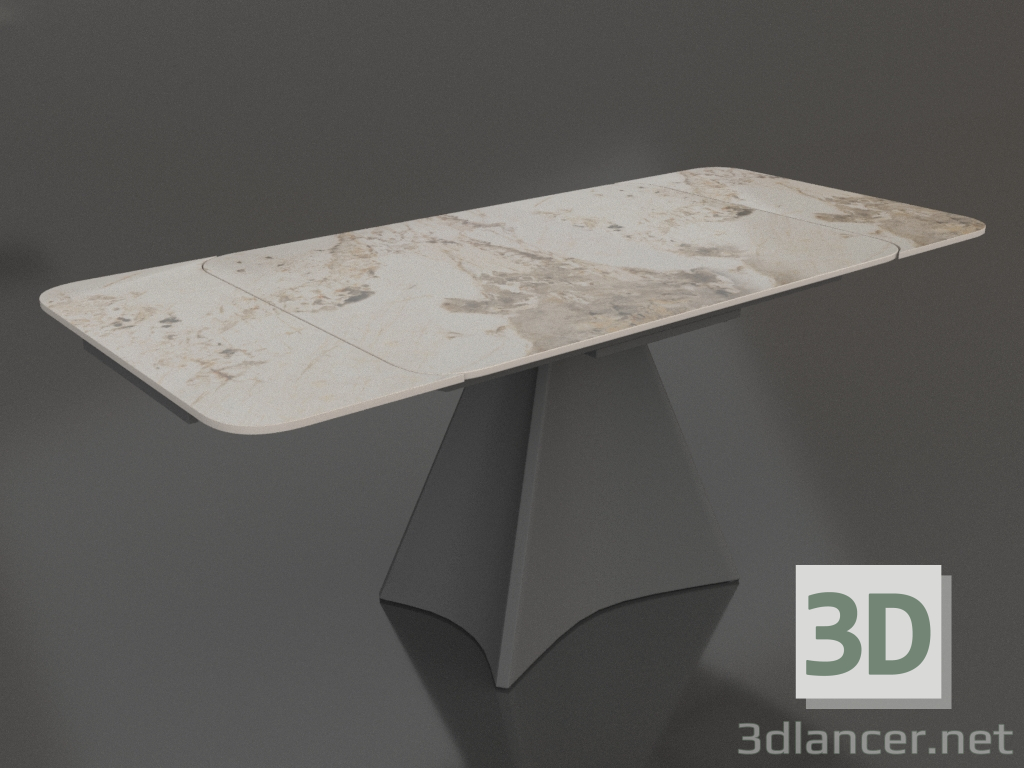 3d model Mesa plegable Granada 120-180 (cerámica clara) - vista previa