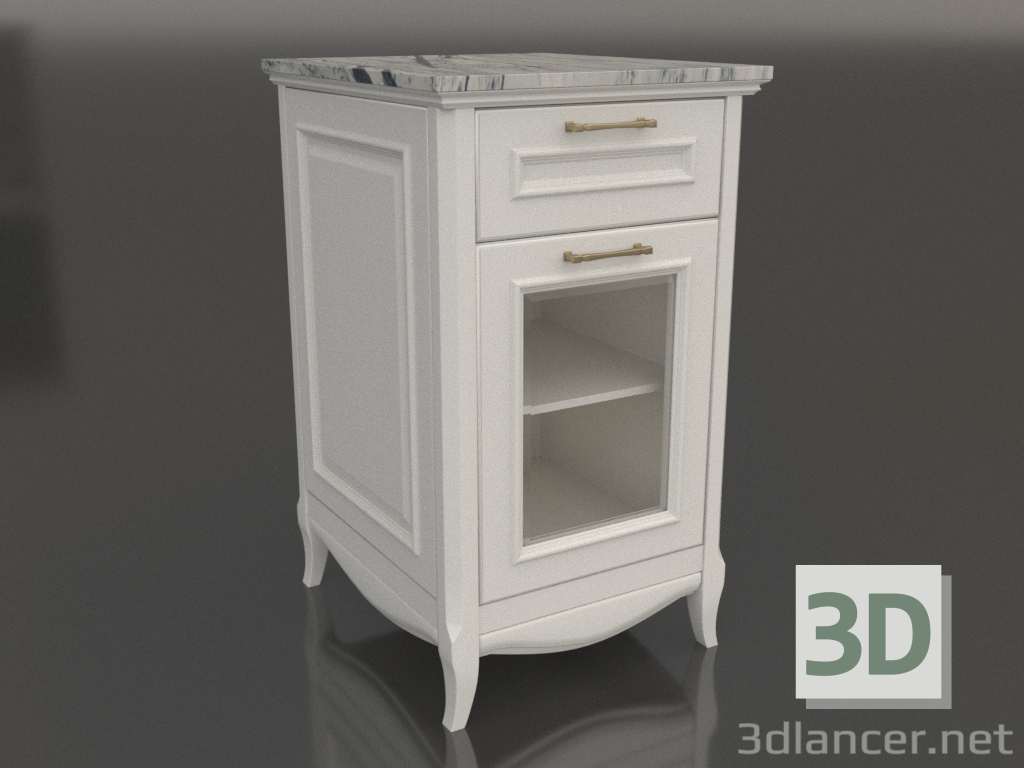 modèle 3D Cabinet avec dessus en marbre 2 (Estella) - preview