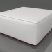 3d model Sofa module, pouf (Wine red) - preview