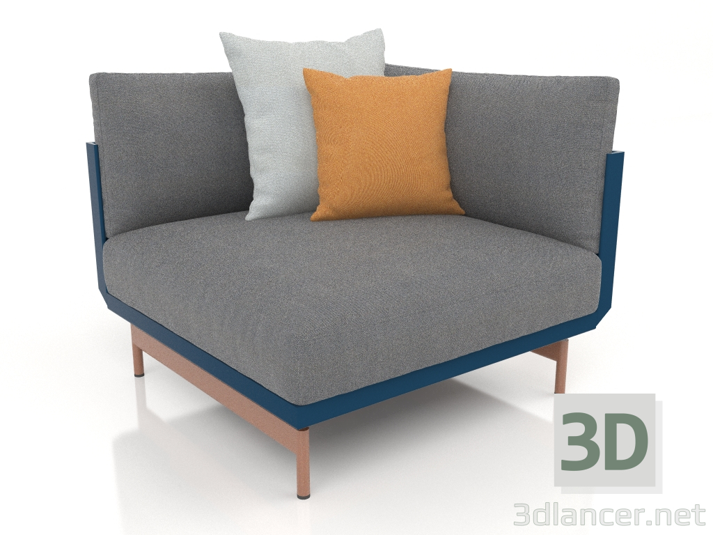 3d model Módulo sofá, sección 6 (Gris azul) - vista previa