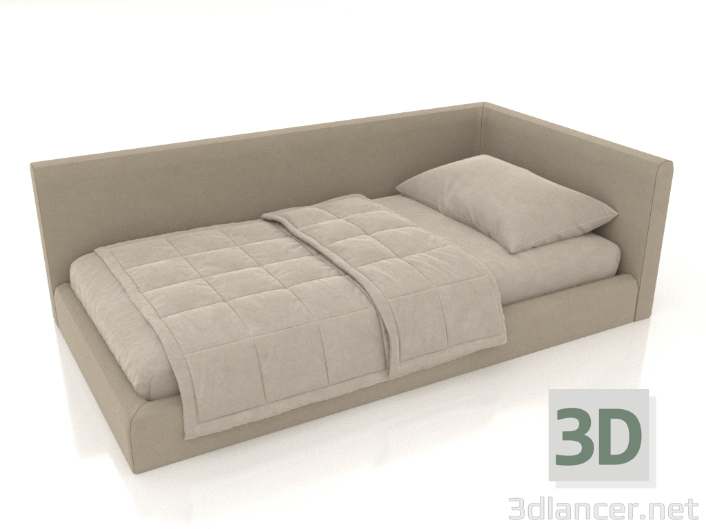 3D Modell Chiaro Kinderbett 2200x1200x700 mm (Option 2) - Vorschau 3D Modell Chiaro Kinderbett 2200x1200x700 mm (Option 2) - Vorschau