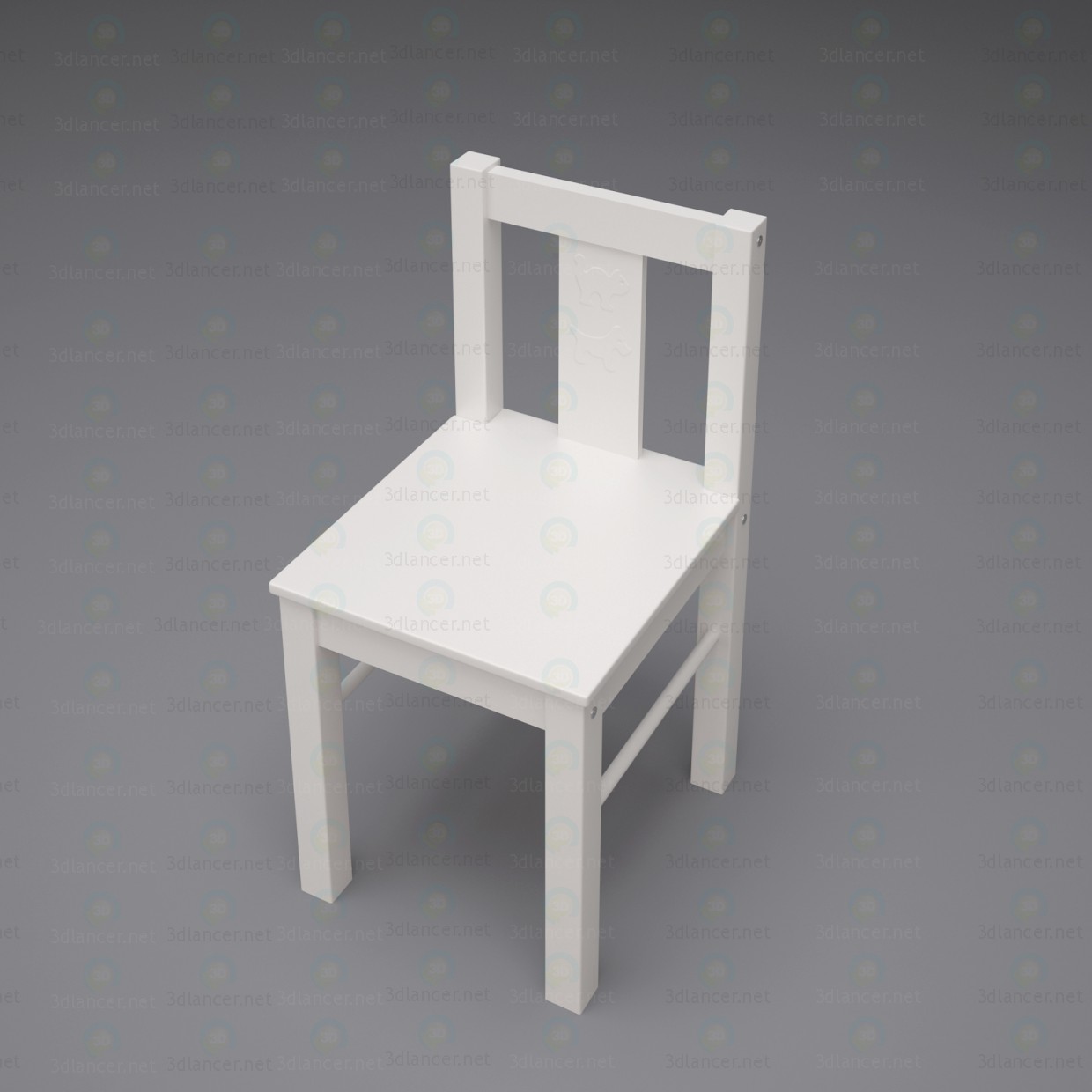 3d model niños silla Kritter - vista previa