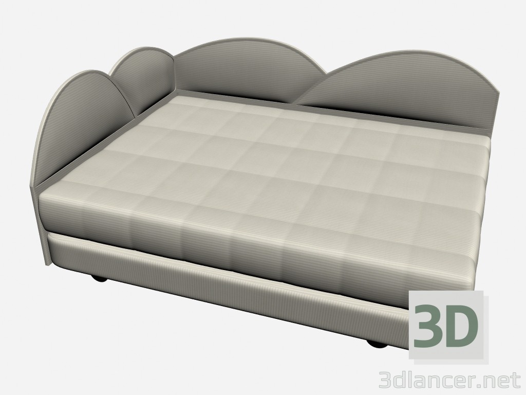 3d model Cama de GINNY - vista previa