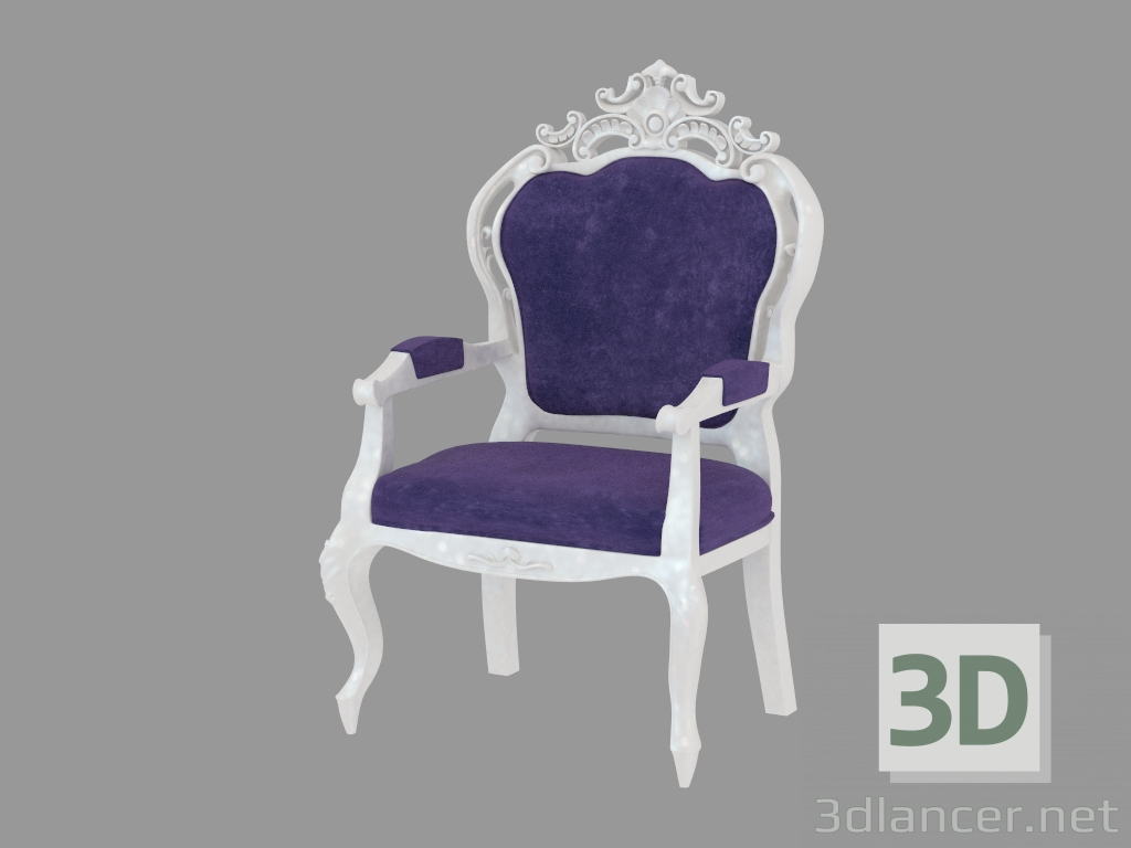 Modelo 3d Cadeira com braços em estilo Art Deco - preview