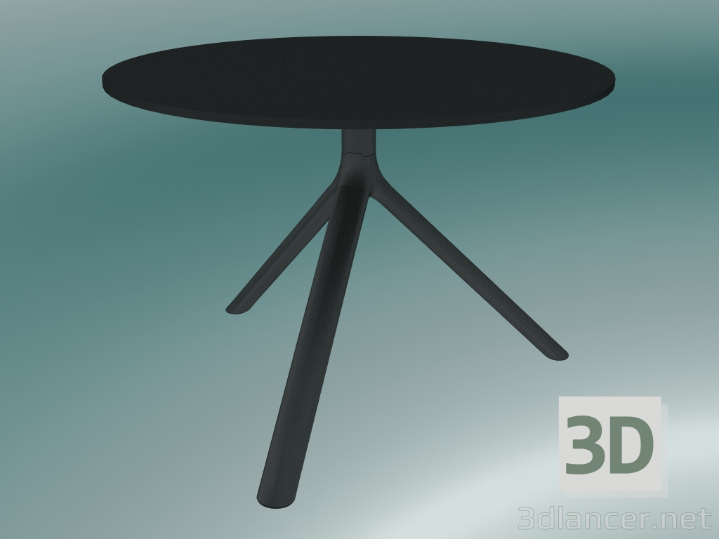 3d model Mesa MIURA (9590-51 (Ø70cm), H 50cm, negro, negro) - vista previa