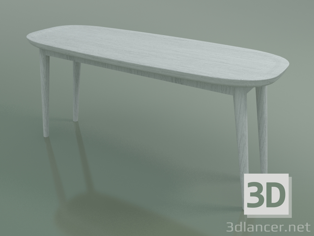 modello 3D Tavolino ovale (247 R, bianco) - anteprima