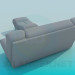 3D Modell Sessel, Sofa und Ottoman Satz - Vorschau