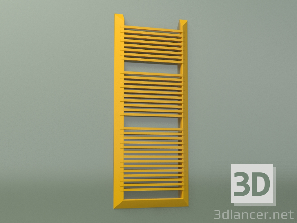 modèle 3D Sèche-serviettes chauffant EVO (1681x688, jaune melon - RAL 1028) - preview