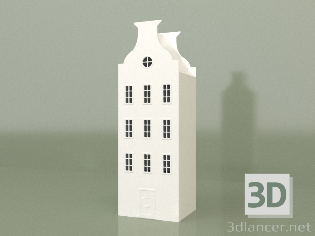 3d model Wardrobe-lodge ASH-5 (White) - preview