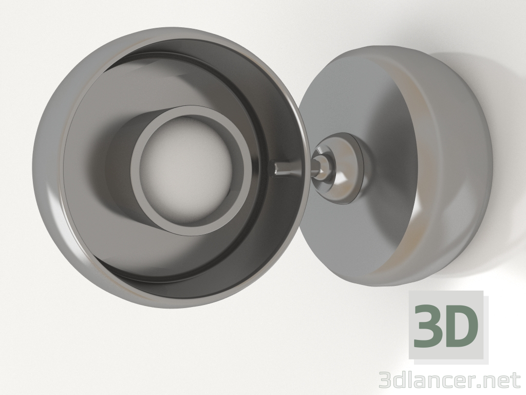 modello 3D Lampada da parete Myco K 120 - anteprima