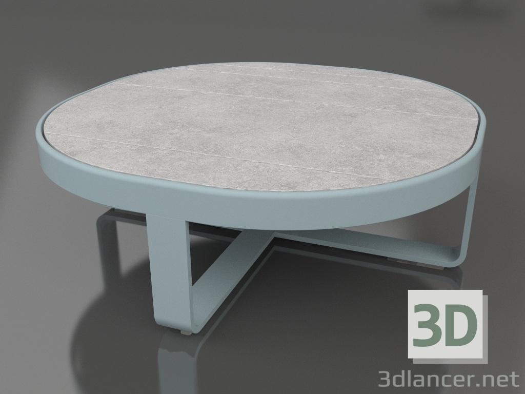 modèle 3D Table basse ronde Ø90 (DEKTON Kreta, Bleu gris) - preview