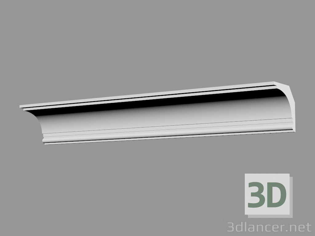 3D modeli Saçak düz CR-3 (135x145mm) - önizleme