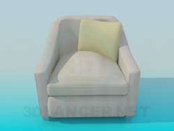 Armchair with cushion