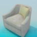 3d model Sillón con cojín - vista previa