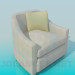 3d model Sillón con cojín - vista previa