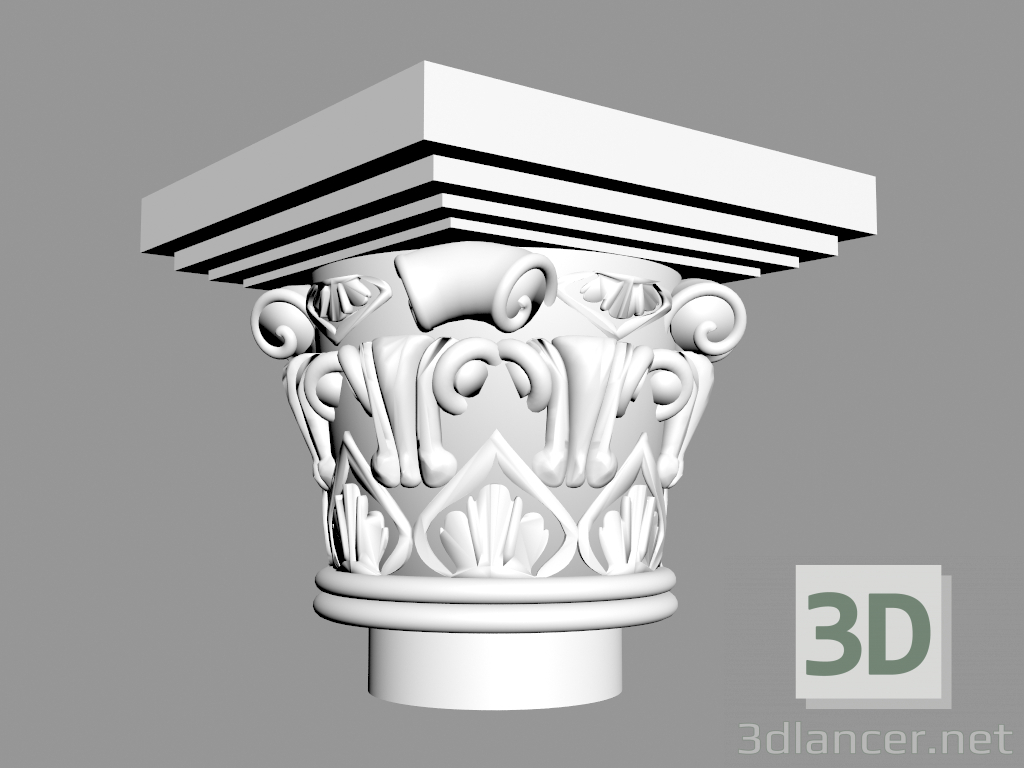 Modelo 3d Coluna (em letras maiúsculas) L931 (1) - preview