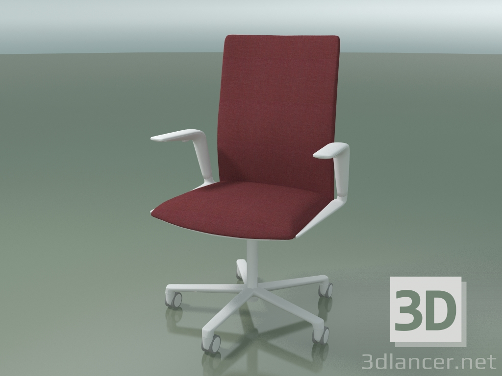 3d model Silla 4835 (5 ruedas, con tapicería de tela, V12) - vista previa