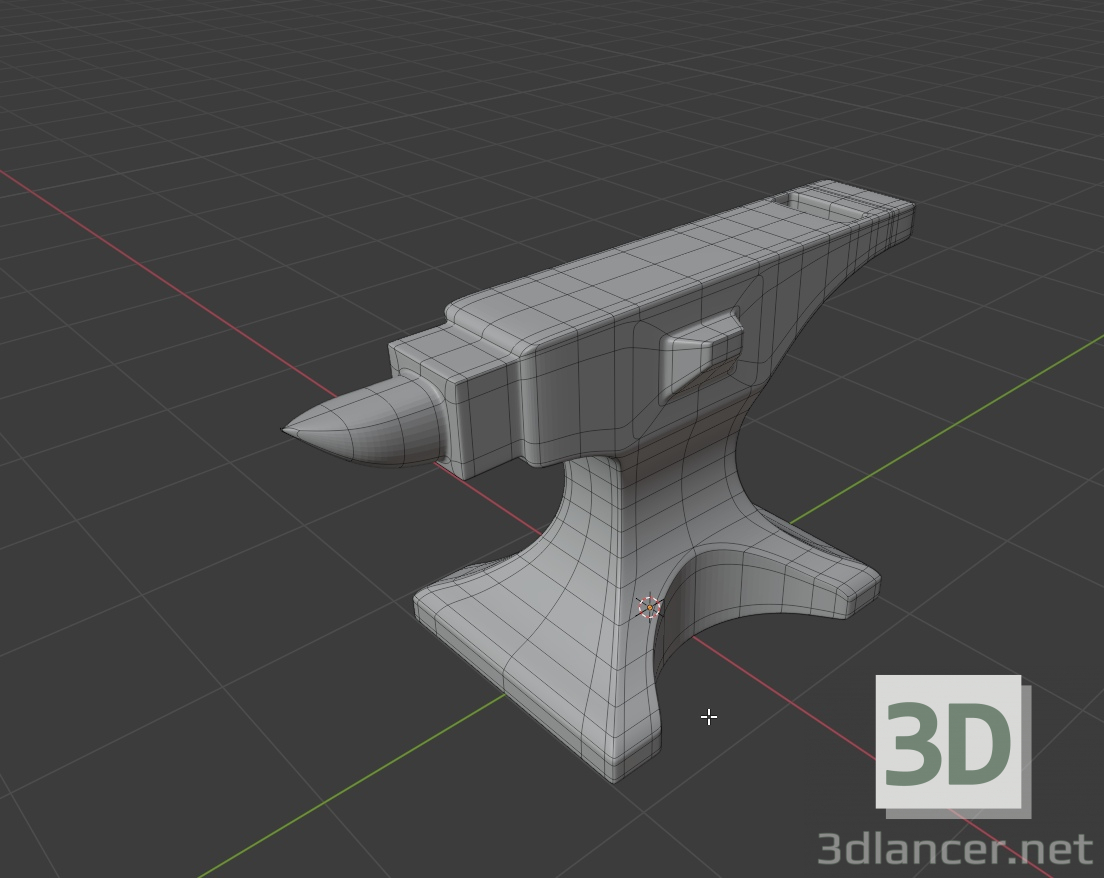 3d Наковальня модель купить - ракурс