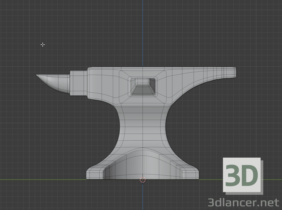 3d Наковальня модель купить - ракурс