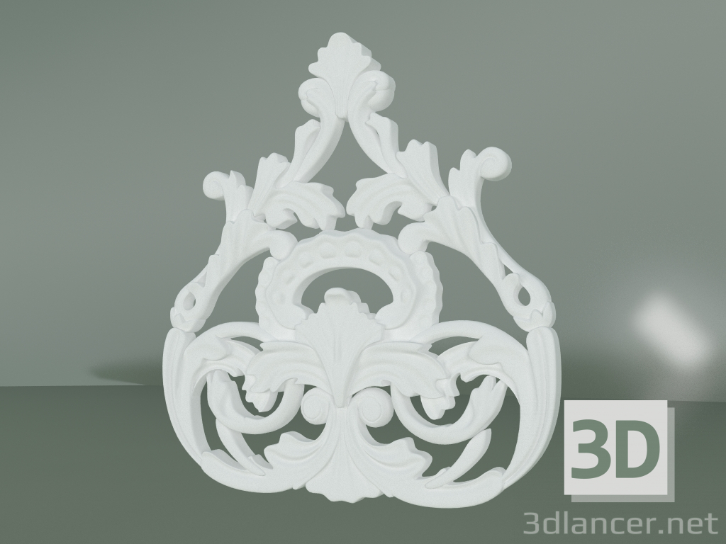 Modelo 3d Elemento de decoração de estuque ED038 - preview