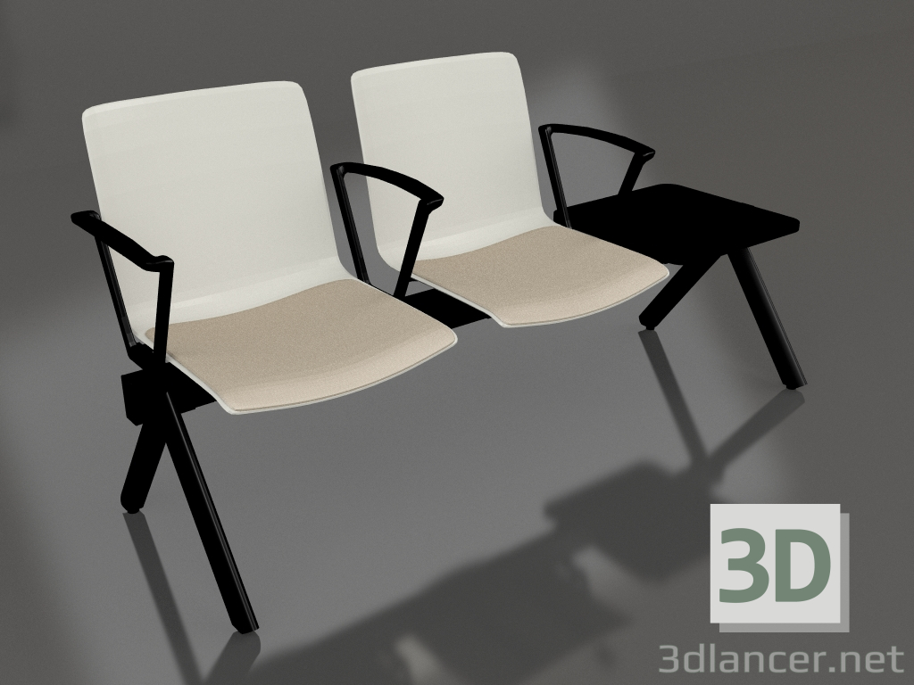 3d model Bench Shila SH2S1B - preview