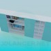 3d model Bookcase in the living room - preview