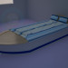 3d model Cama barco - vista previa