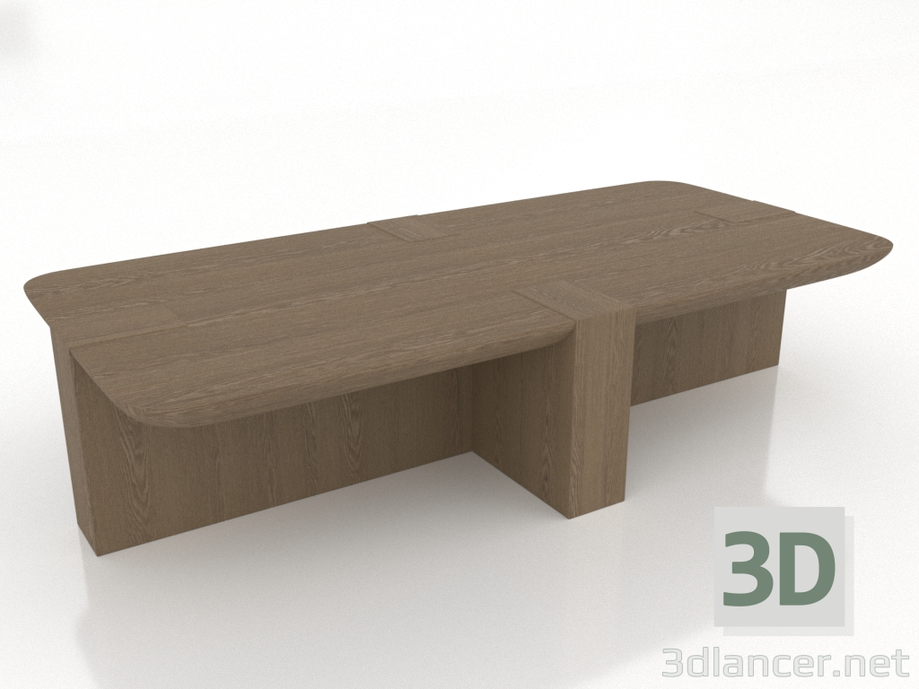 modèle 3D Table basse rectangulaire PETRA - preview modèle 3D Table basse rectangulaire PETRA - preview
