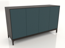 Móvel de TV FARGO com fachadas fresadas 1600x500x950 mm (onda do mar, carvalho wengué, opção 4)