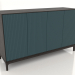 modèle 3D Meuble TV FARGO avec façades fraisées 1600x500x950 mm (vague de mer, chêne wengé, option 4) - preview
