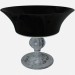 3d модель Ваза из стекла на прозрачной ножке Bowl small-glass black – превью