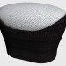 3D Modell Pouf Hocker Fuß 46300 46350 - Vorschau