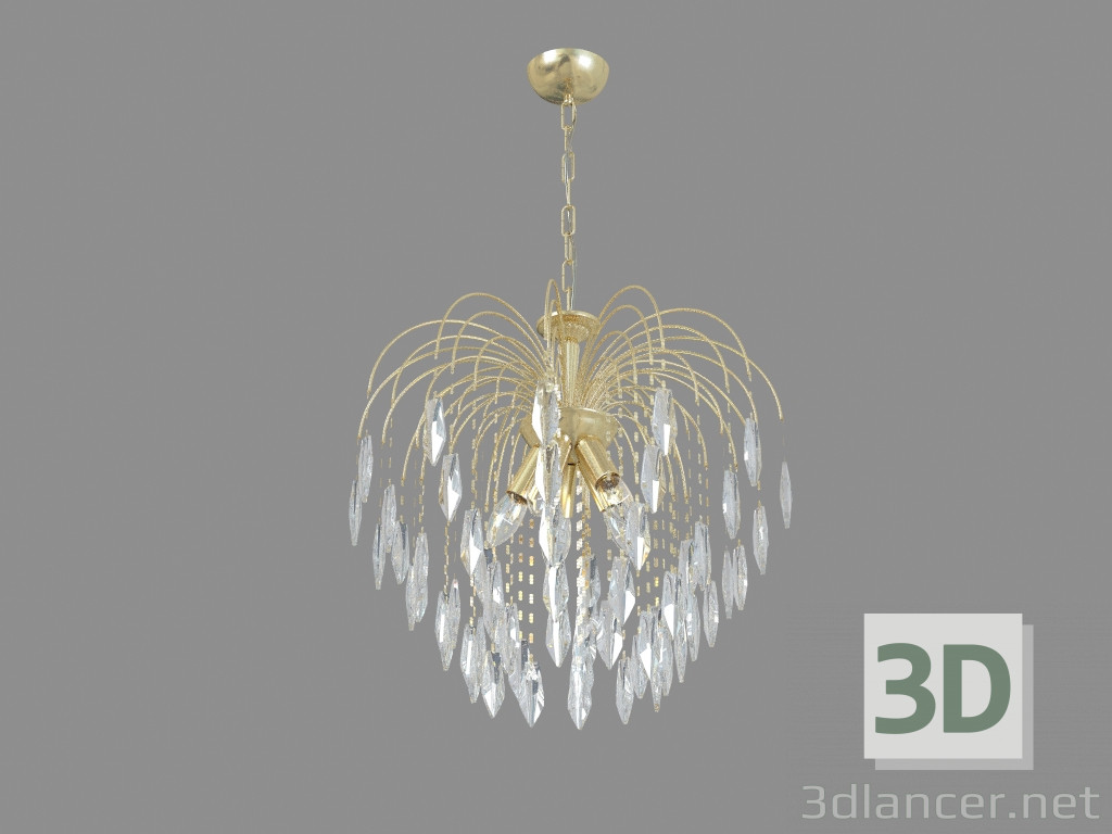 modello 3D Lampadario A5175LM-5GO - anteprima