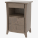 3d model Bedside table with 3 drawers on CAMONC legs - preview