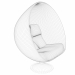 Sillón "hemisferio" 3D modelo Compro - render