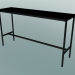 Modelo 3d Mesa retangular alta 50x190x105 (preto) - preview