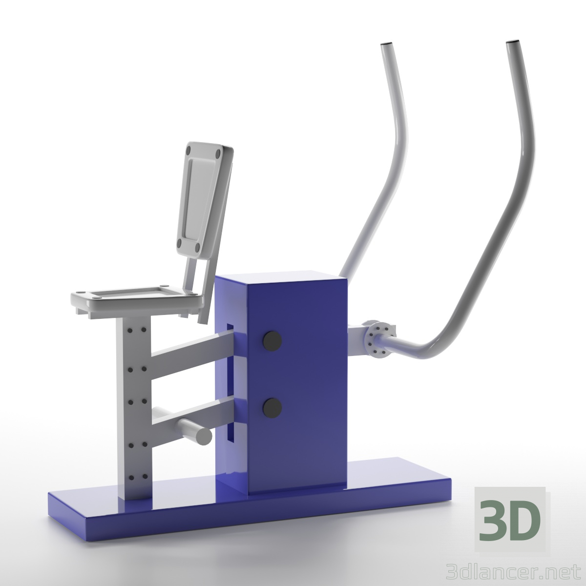 Bankdrücken im Freien "Brustdrücken" 3D-Modell kaufen - Rendern