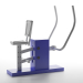 3d Outdoor bench press "chest press" model buy - render