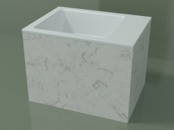 Lavabo da appoggio (01R122102, Carrara M01, L 48, P 36, H 36 cm)