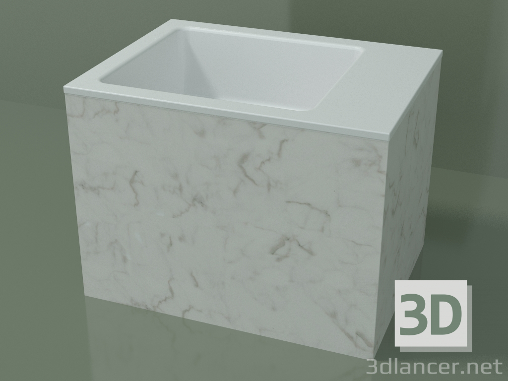 3d модель Умивальник на стільницю (01R122102, Carrara M01, L 48, P 36, H 36 cm) – превью