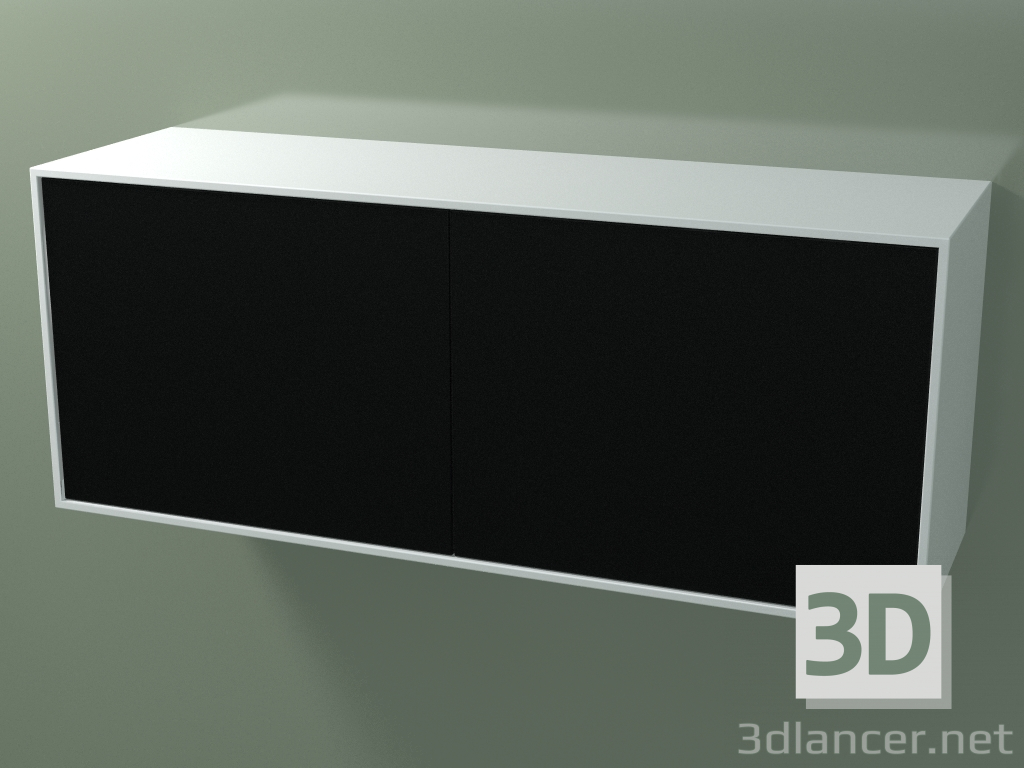 3d model Caja doble (8AUEBA03, Glacier White C01, HPL P06, L 120, P 36, H 48 cm) - vista previa